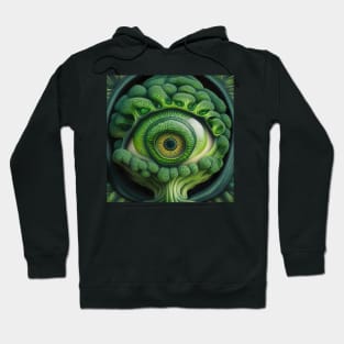 [AI Art] Eye Of Broccoli, Art Deco Style Hoodie